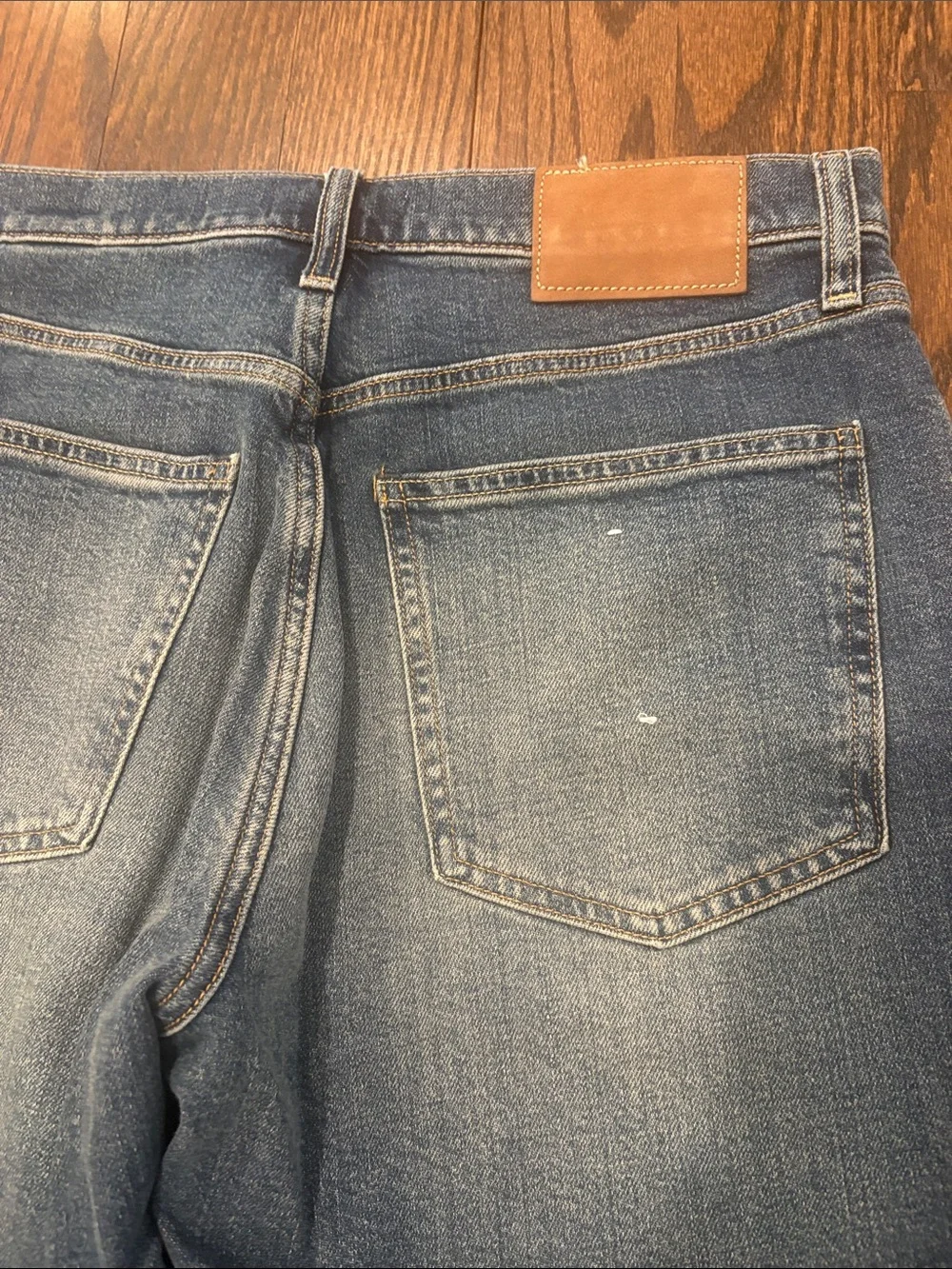BR Banana Republic Classic Men’s Blue Washed Straight-Leg Jeans 31/30